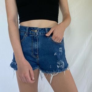 Pacsun High Waisted Jean Shorts size 25
